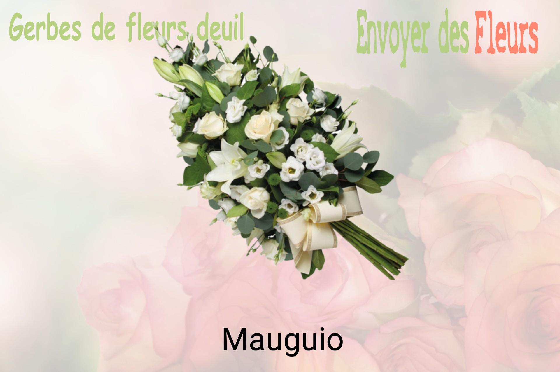 Gerbe de fleurs de deuil livrée à Mauguio
